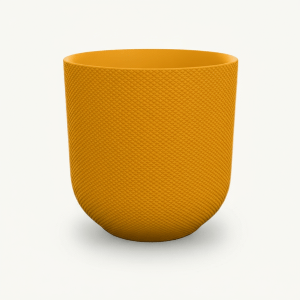 Cache - pot Elho Jazz Round — Ø19 cm Jaune ambré - Verdeia