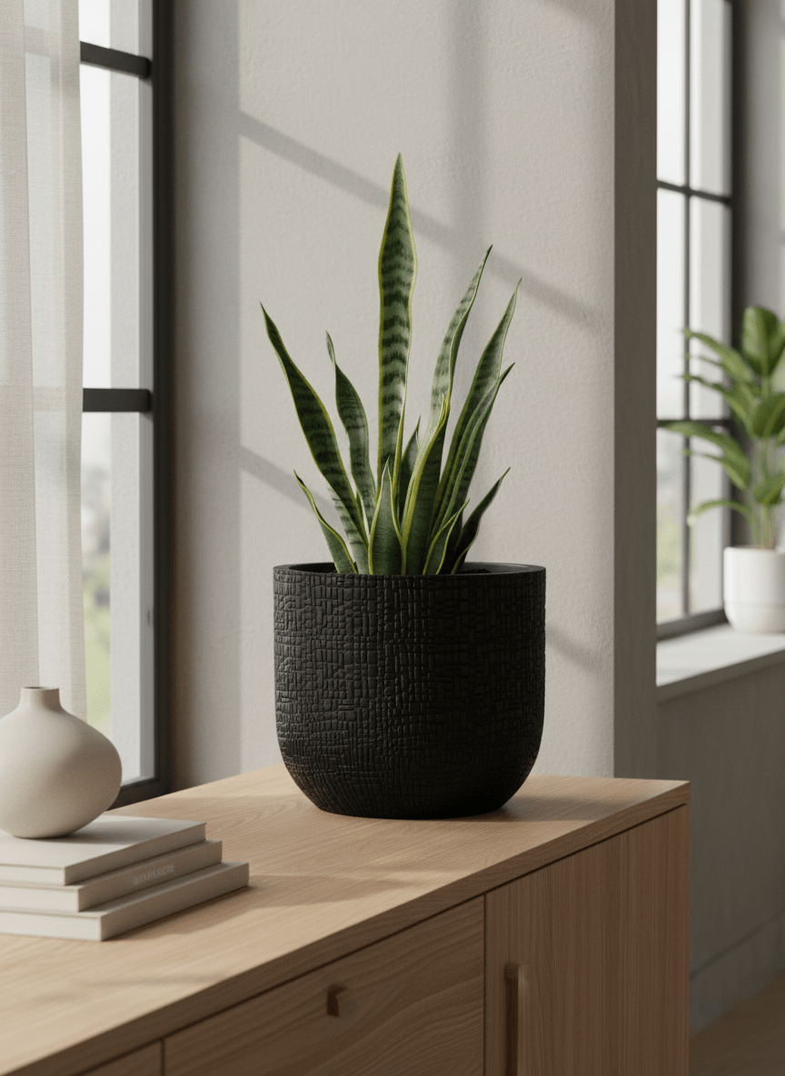 Pot Capi Nature Skin — Anthracite Ø17 cm - Verdeia