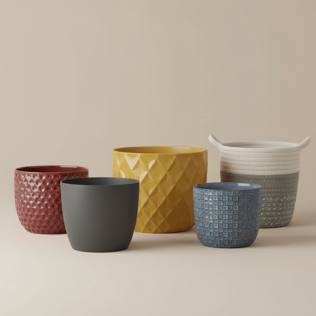 Macetas y cubremacetas