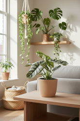 Alocasia Nebula Silver Compacta — Ø14 cm — H30 cm - Verdeia