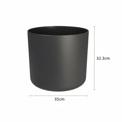 Cache - pot ELHO B.for Soft — Anthracite Ø35 cm - Verdeia