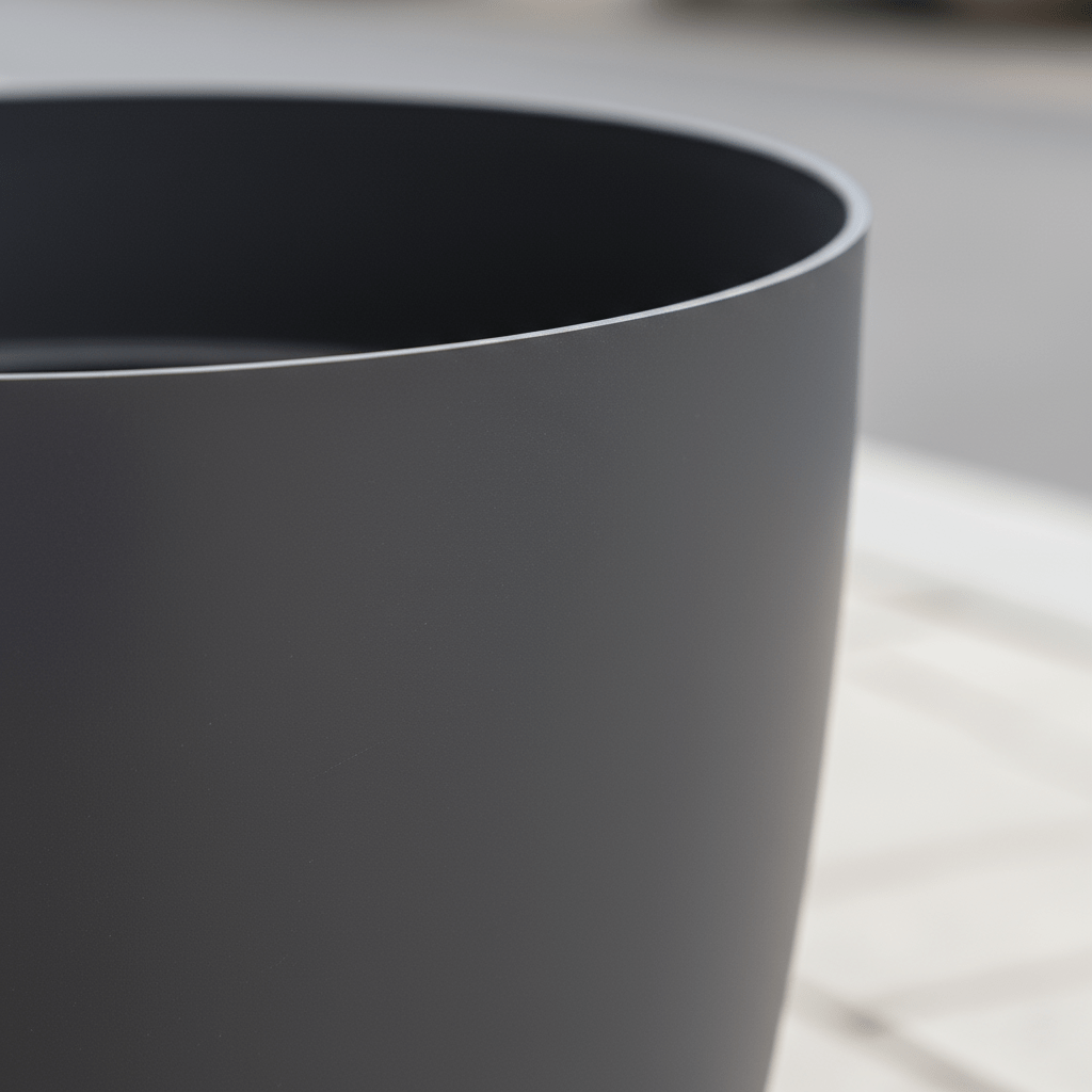 Cache - pot ELHO Brussels Rond — Anthracite Ø18 cm - Verdeia