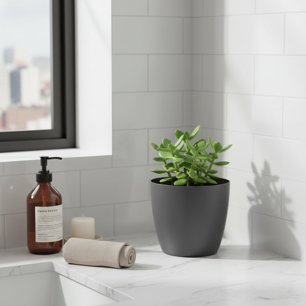 Cache - pot ELHO Brussels Rond — Anthracite Ø7 cm - Verdeia