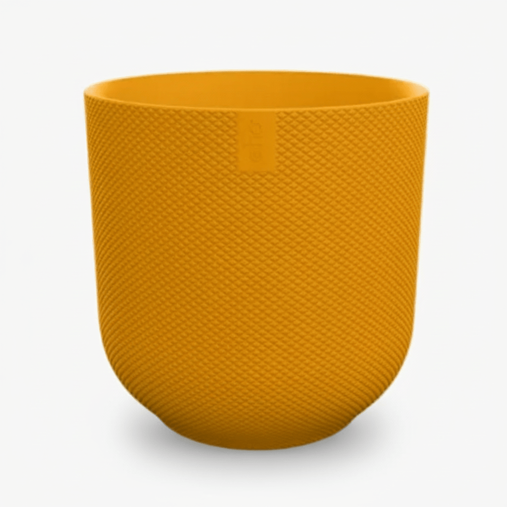 Cache - pot Elho Jazz Round — Amber Yellow Ø23 cm - Verdeia