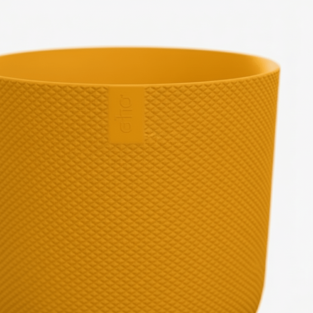 Cache - pot Elho Jazz Round — Amber Yellow Ø23 cm - Verdeia