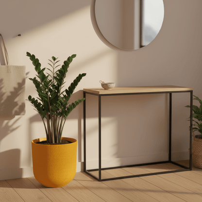 Cache - pot Elho Jazz Round — Ø19 cm Jaune ambré - Verdeia