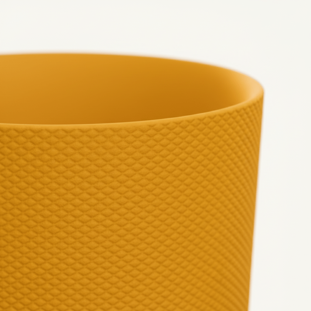 Cache - pot Elho Jazz Round — Ø19 cm Jaune ambré - Verdeia