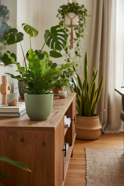 Microsorum Diversifolium — Fougère kangourou — Ø17 cm — H45 cm - Verdeia