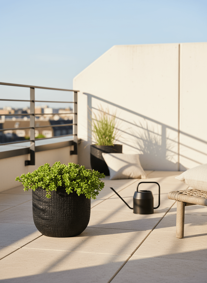 Pot Capi Nature Skin — Anthracite Ø17 cm - Verdeia