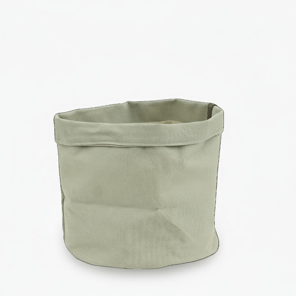 Sac cache - pot Jade — Tissu vert Ø18 cm - Verdeia