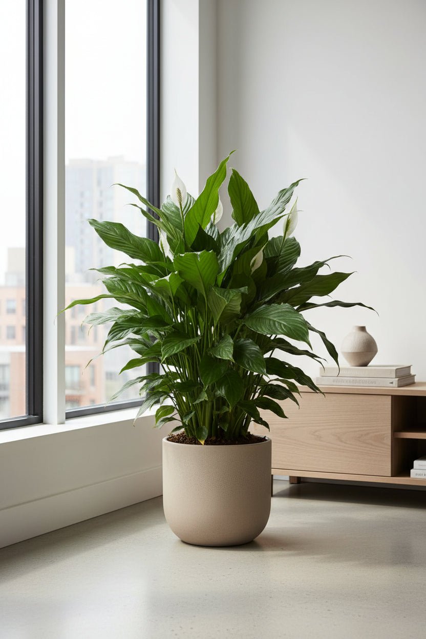 Spathiphyllum Vivaldi — Fleur de lune — Ø17 cm — H70 cm - Verdeia
