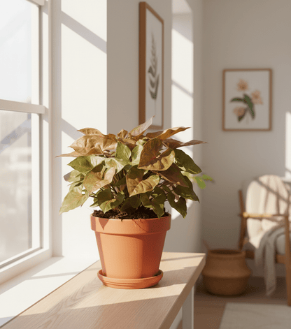 Syngonium Maria — Pied d’oie rose cuivré - D14 x H25 cm - Verdeia